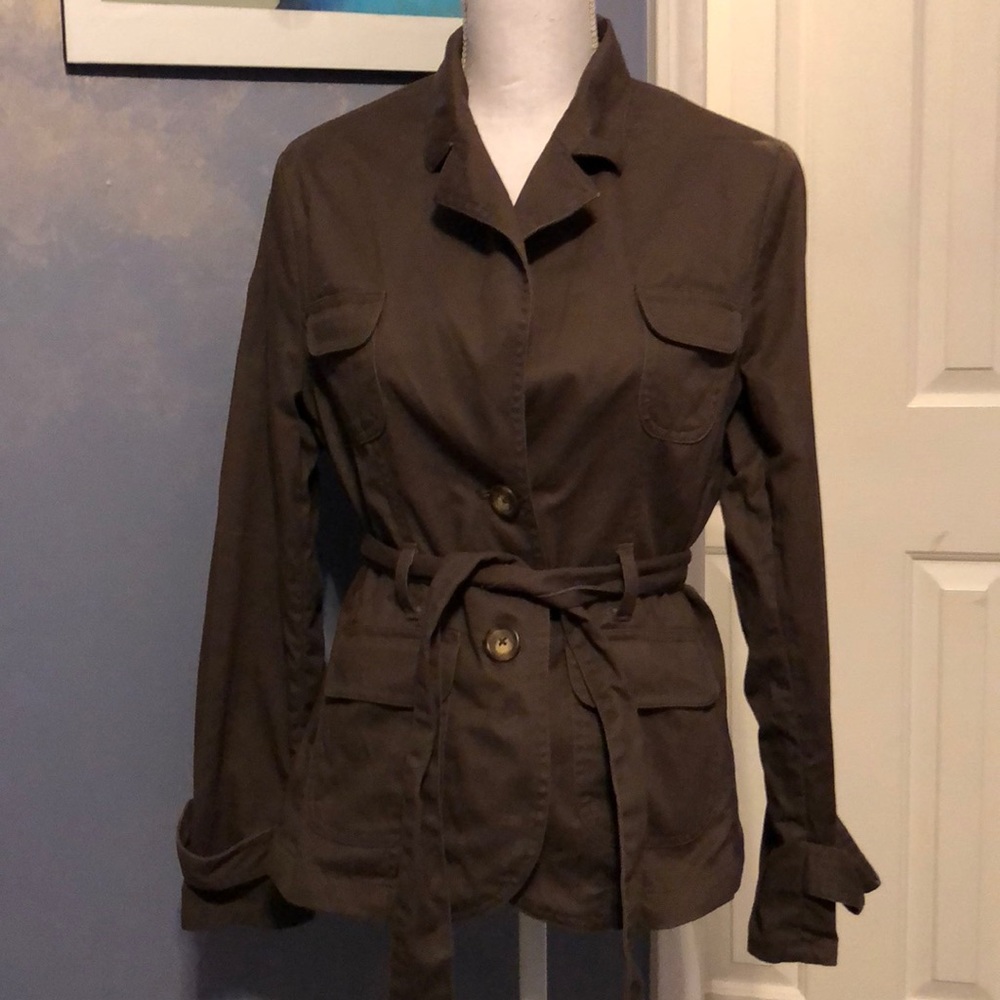 Dockers EUC brown cotton twill jacket
